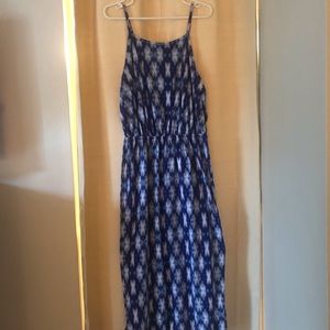 Blue Tie Dye Maxi Dress